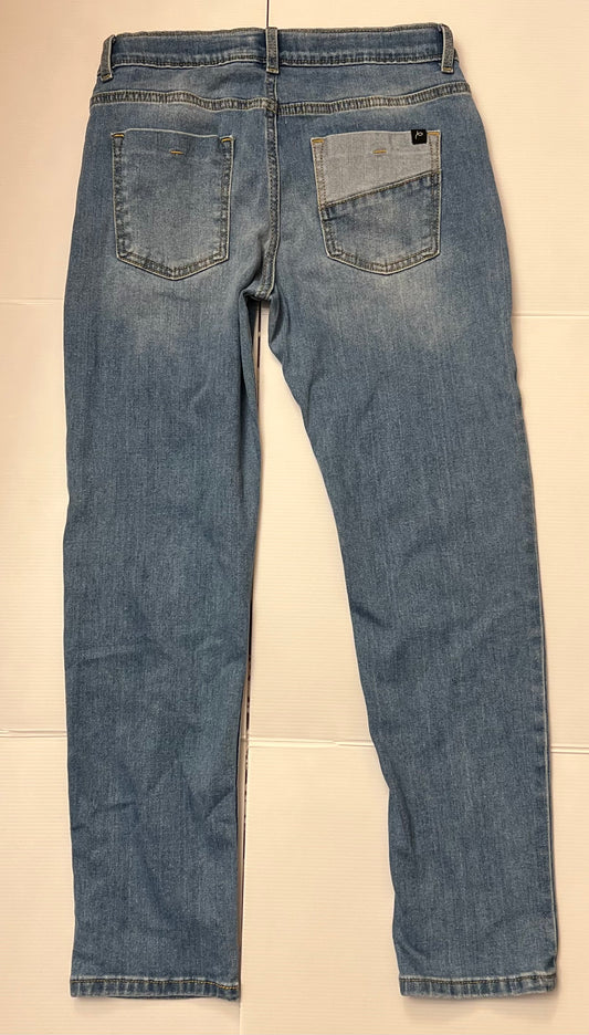 Art Class Teens Relaxed, Tapered Blue, Medium Wash Denim Jeans, Size 14