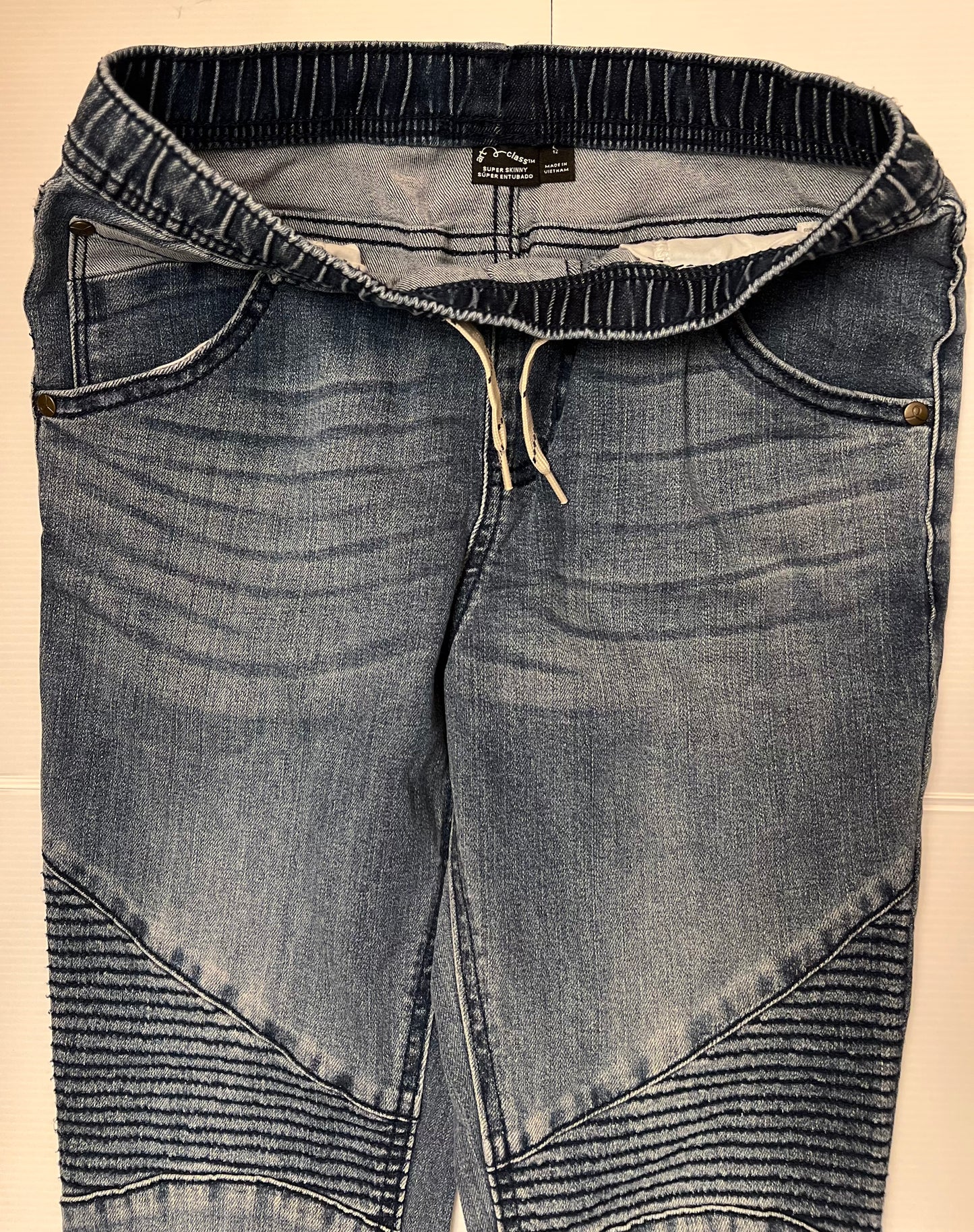 Art Class Girls Slim Skinny Blue Denim Jeans, Medium Wash, size 12