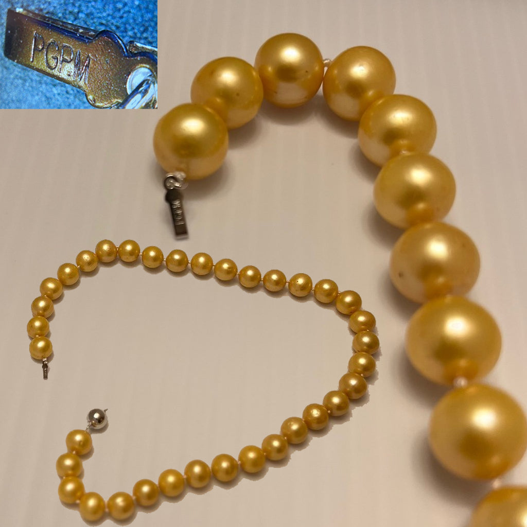 Golden South Sea Pearl Necklace