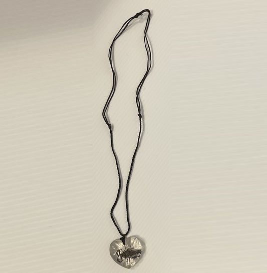 Scorpion in a Heart Pendant Necklace