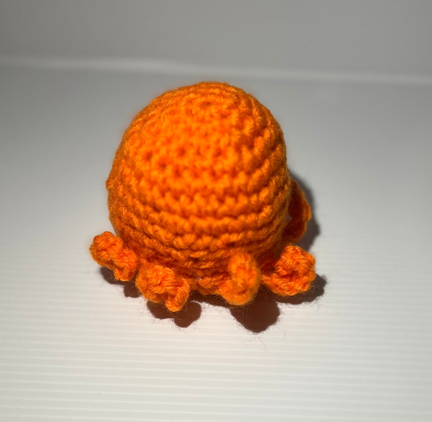 Orange Crochet Octopus