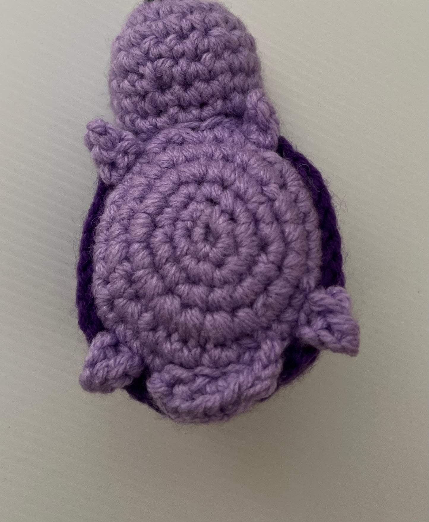 Lavender and Dark Purple Crochet Turtle