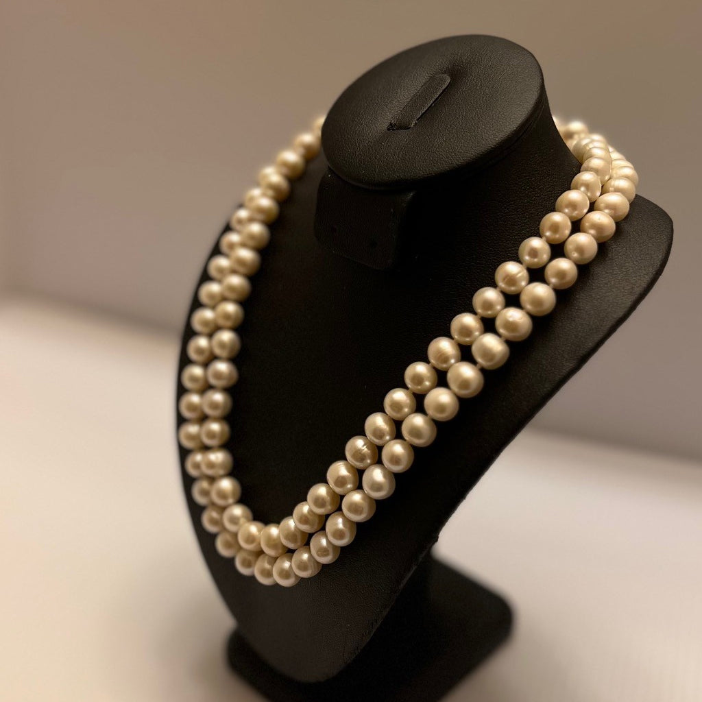 Akoya Double Strand Saltwater Pearl Necklace