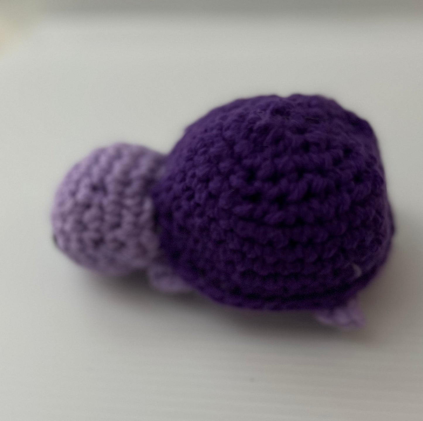 Lavender and Dark Purple Crochet Turtle