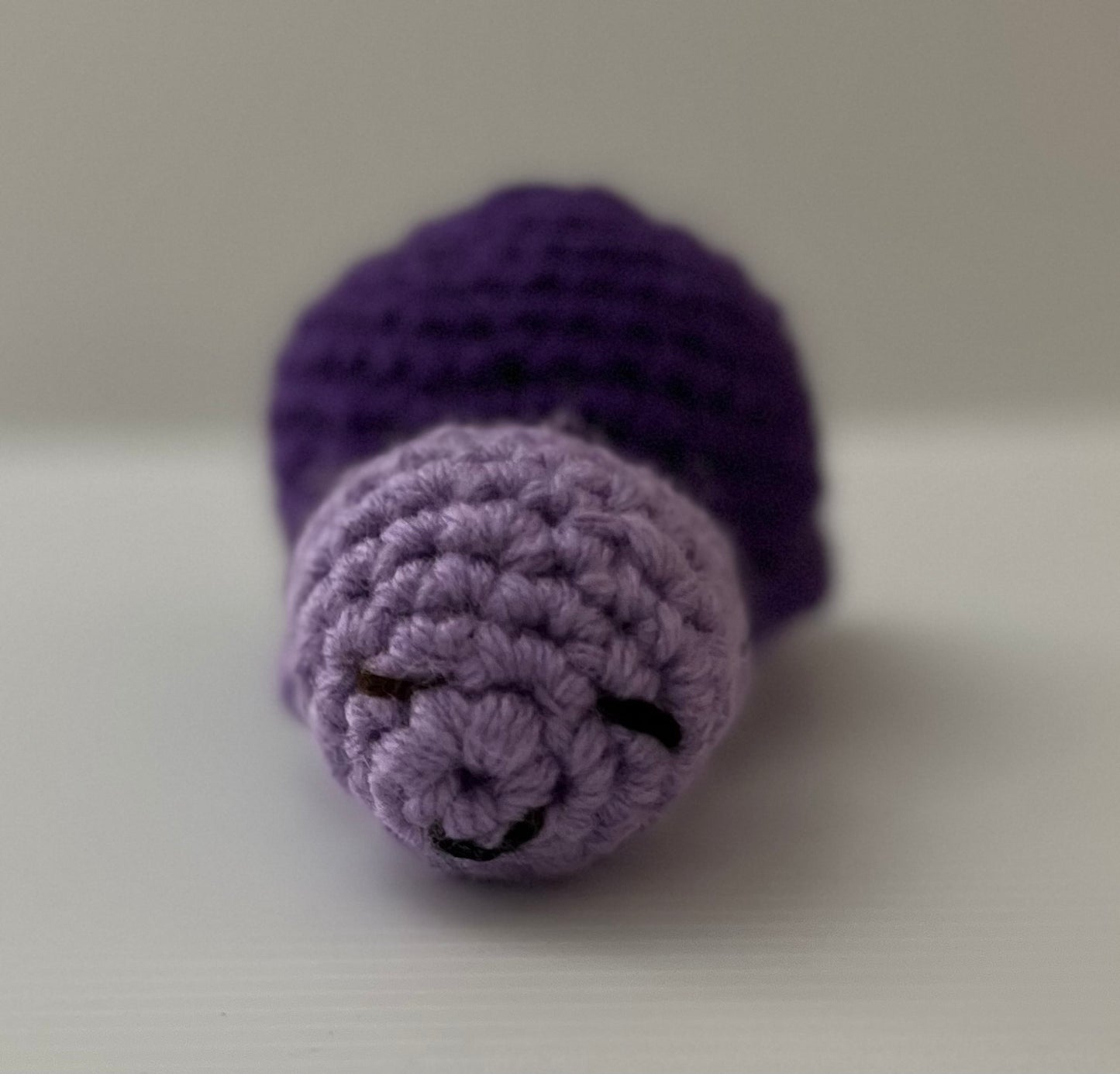 Lavender and Dark Purple Crochet Turtle