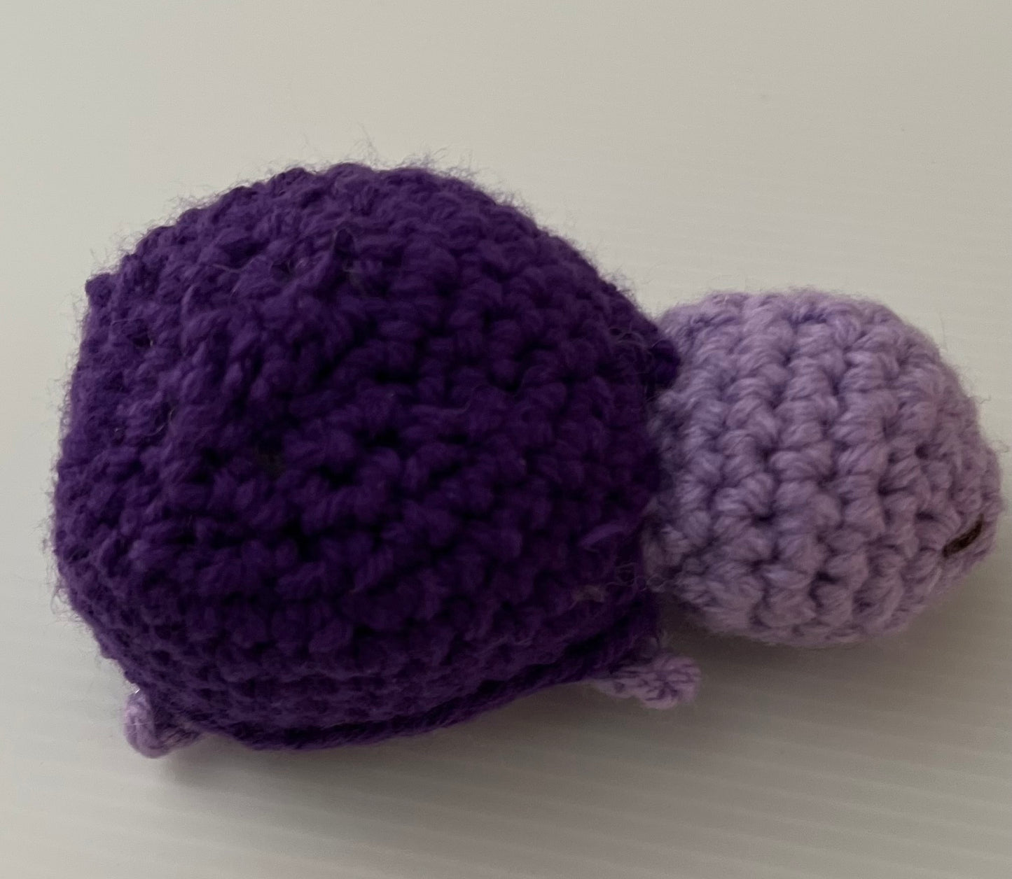 Lavender and Dark Purple Crochet Turtle