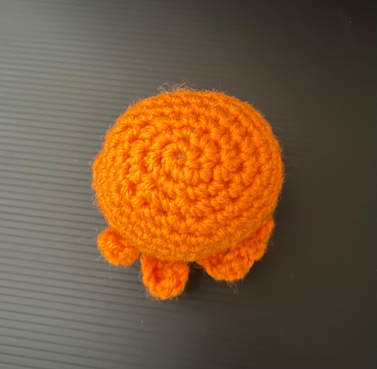 Orange Crochet Octopus