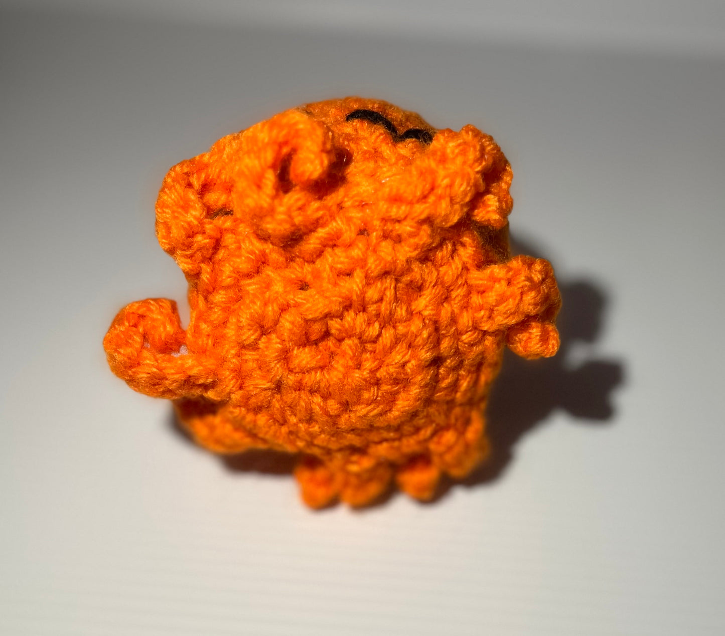 Orange Crochet Octopus