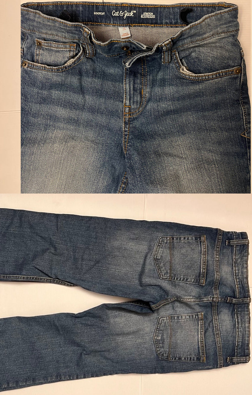 Cat & Jack Girls  Blue Pants, Boots Cut Style, Size 12