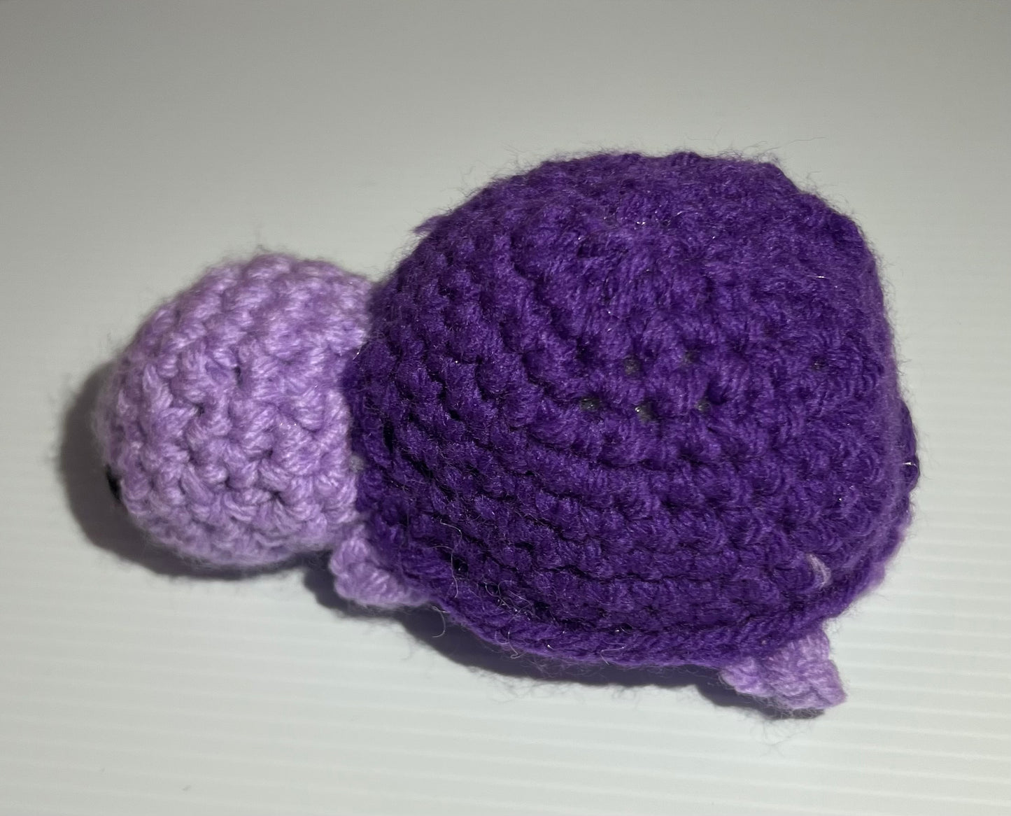 Lavender and Dark Purple Crochet Turtle