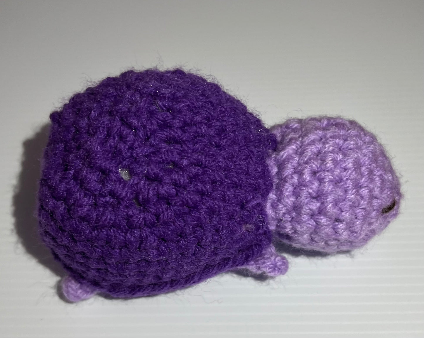 Lavender and Dark Purple Crochet Turtle