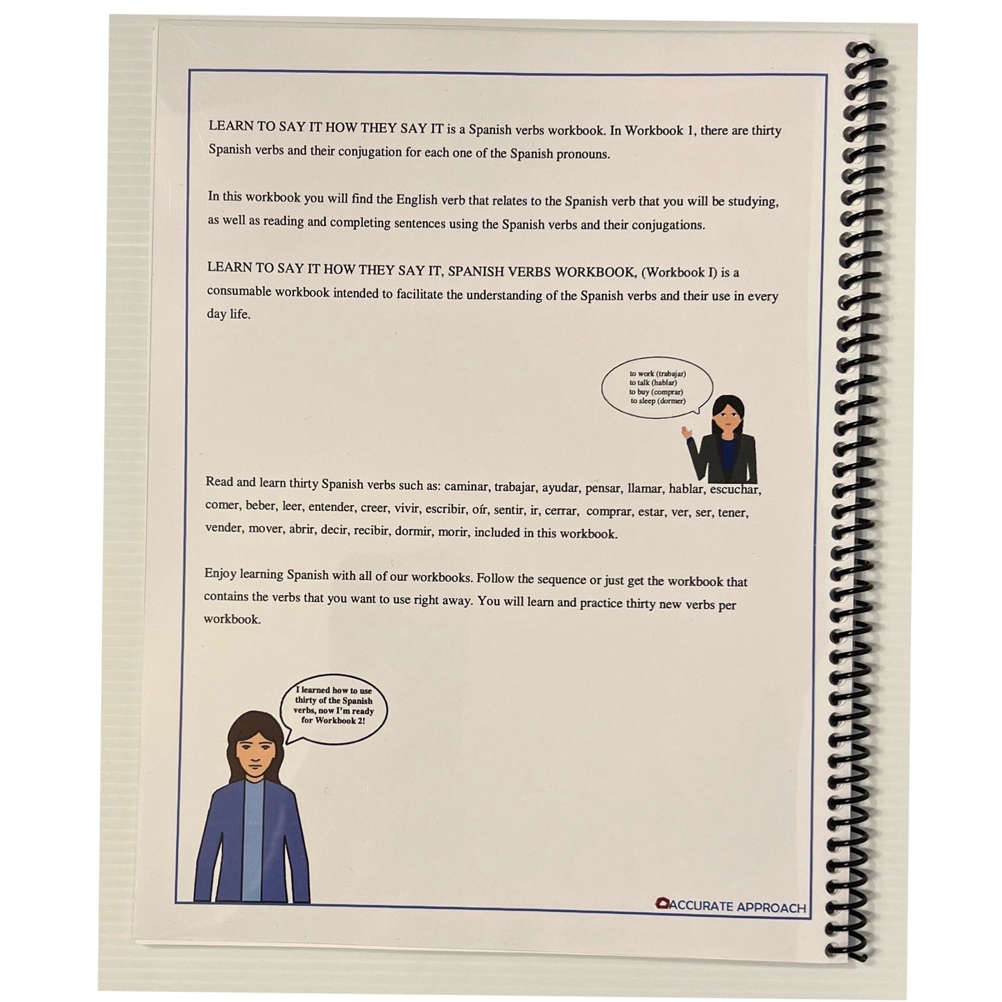 Spanish Practice Workbook (30 common Verbs)