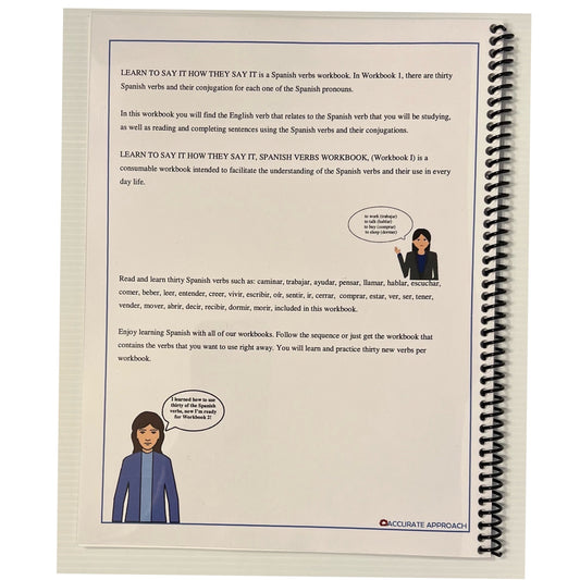 Spanish Practice Workbook (30 common Verbs)