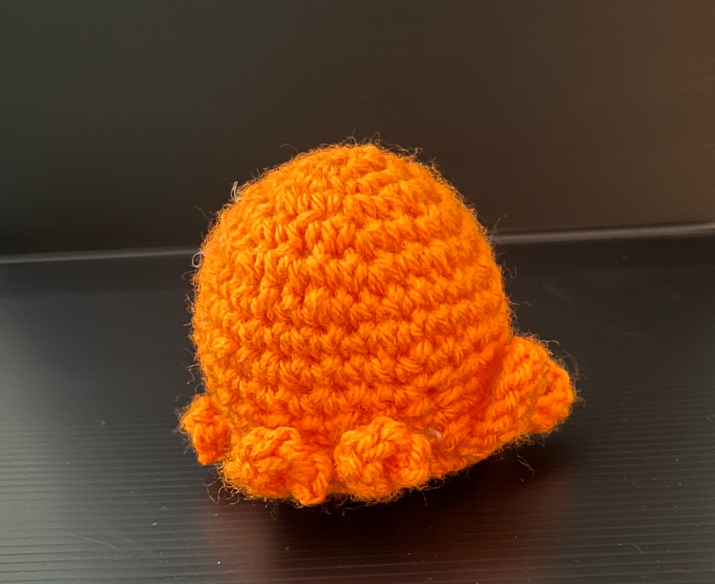 Orange Crochet Octopus