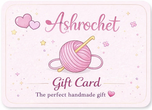 Beautiful Crochet Gift Card