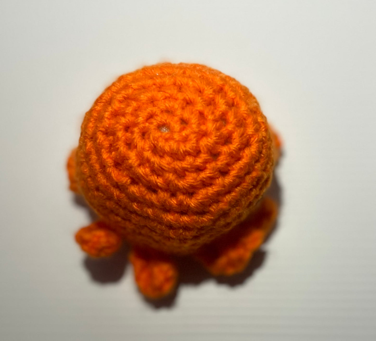 Orange Crochet Octopus