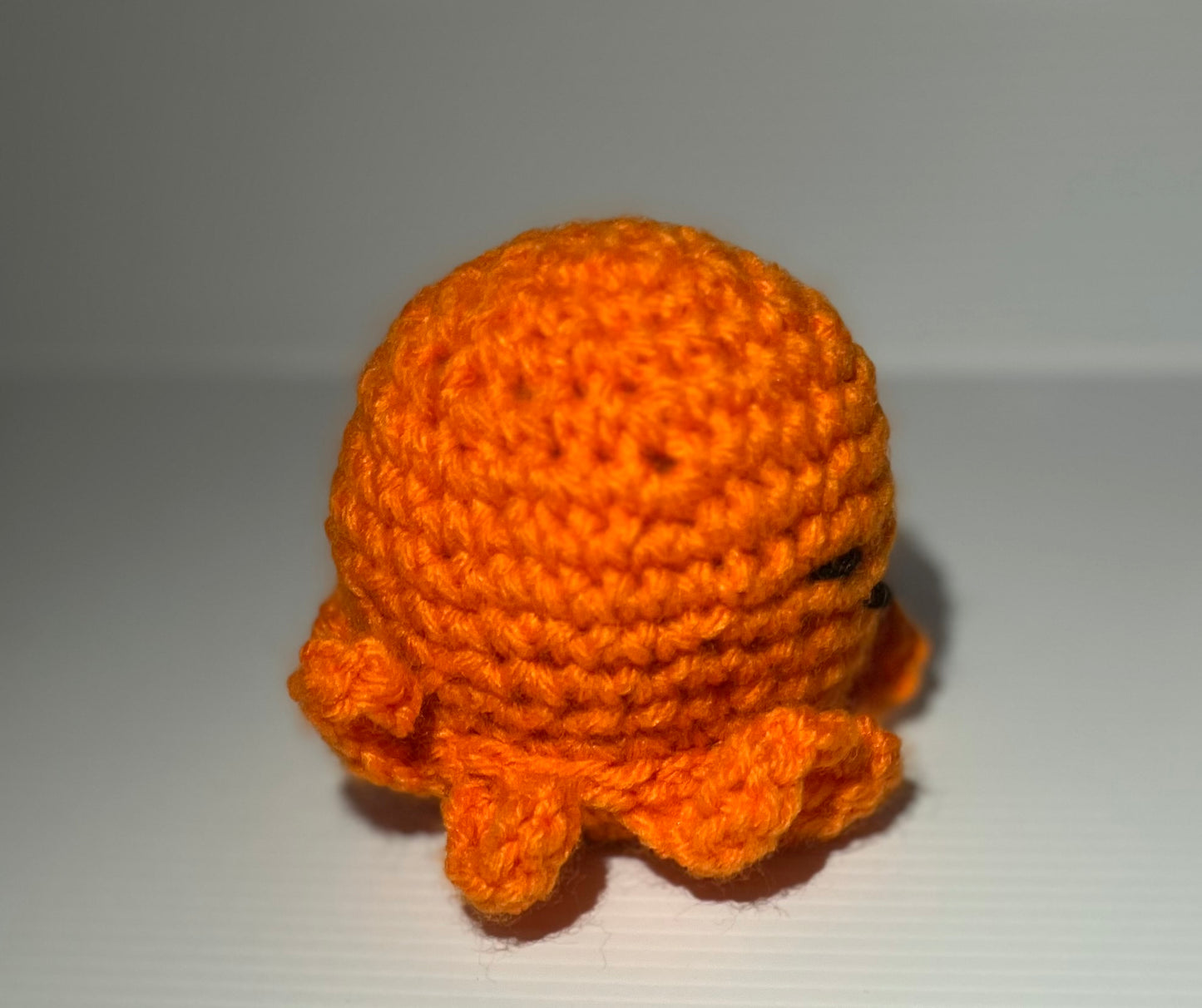 Orange Crochet Octopus