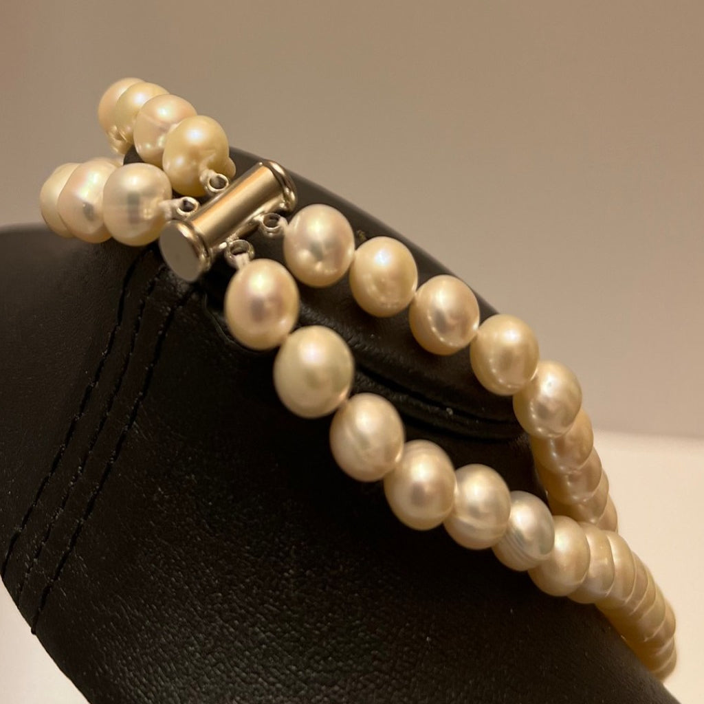 Akoya Double Strand Saltwater Pearl Necklace