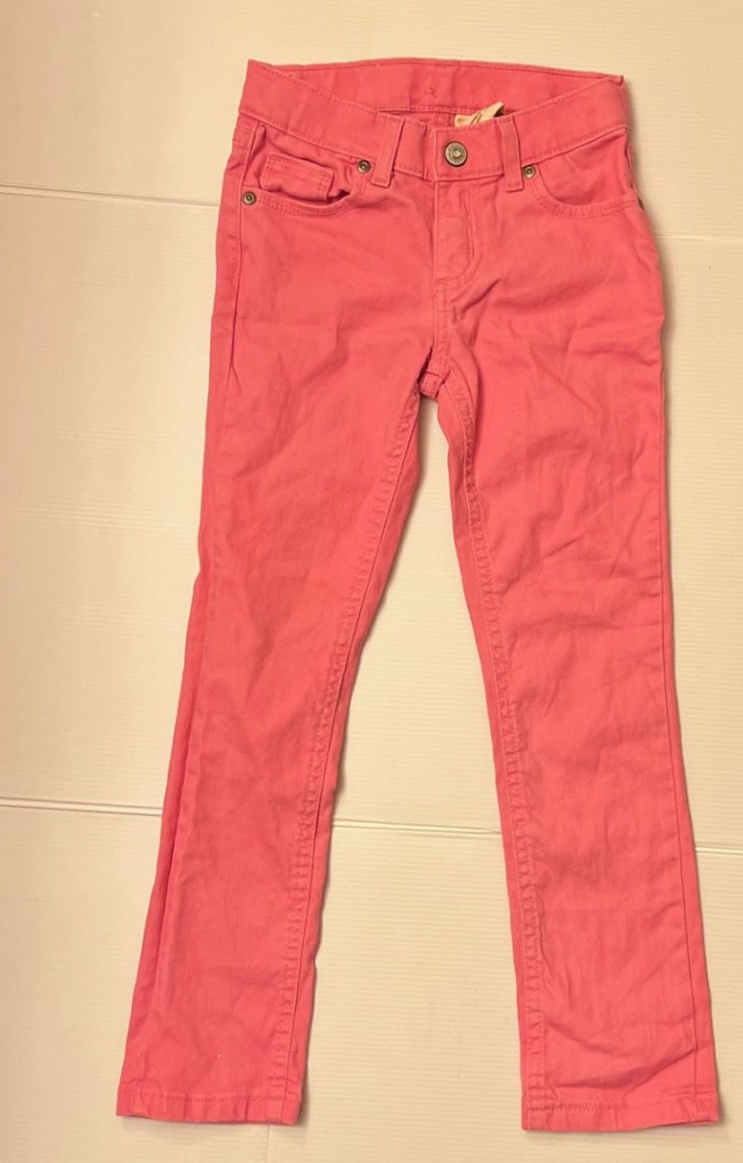 Sonoma Girls Slim Skinny Pink Denim Jeans Size 6x