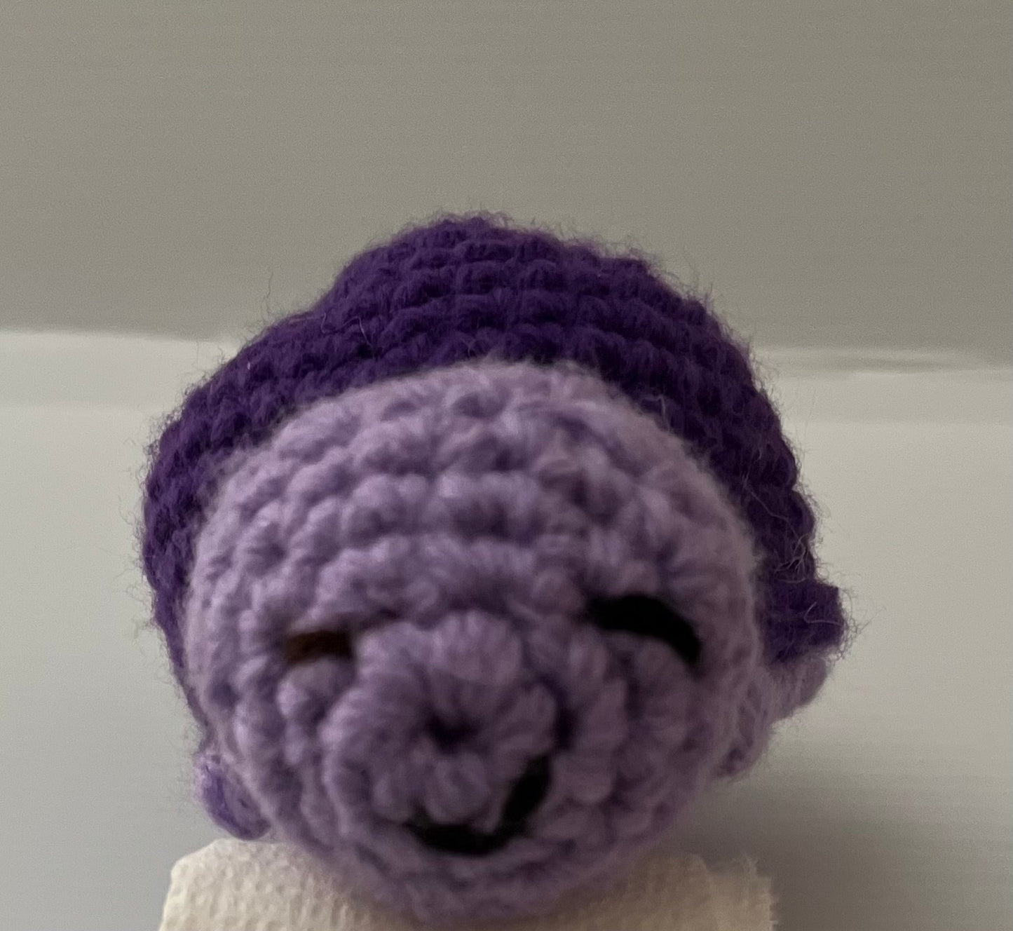 Lavender and Dark Purple Crochet Turtle
