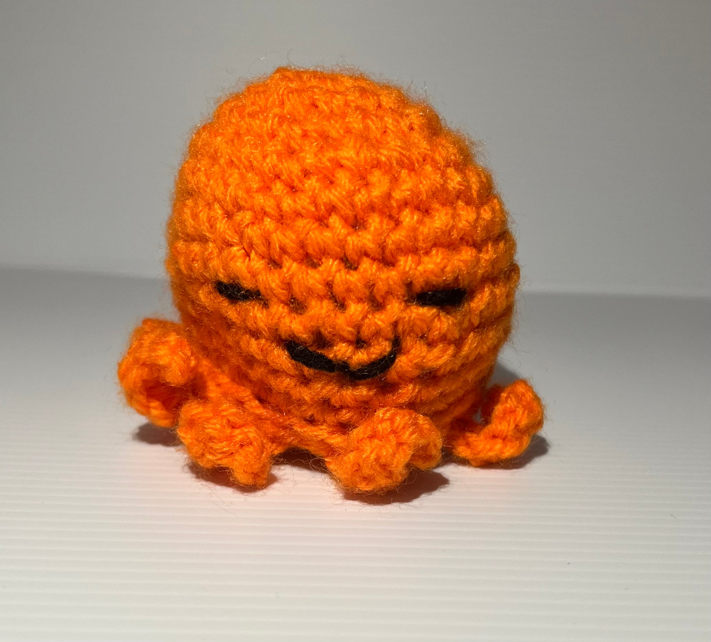 Orange Crochet Octopus