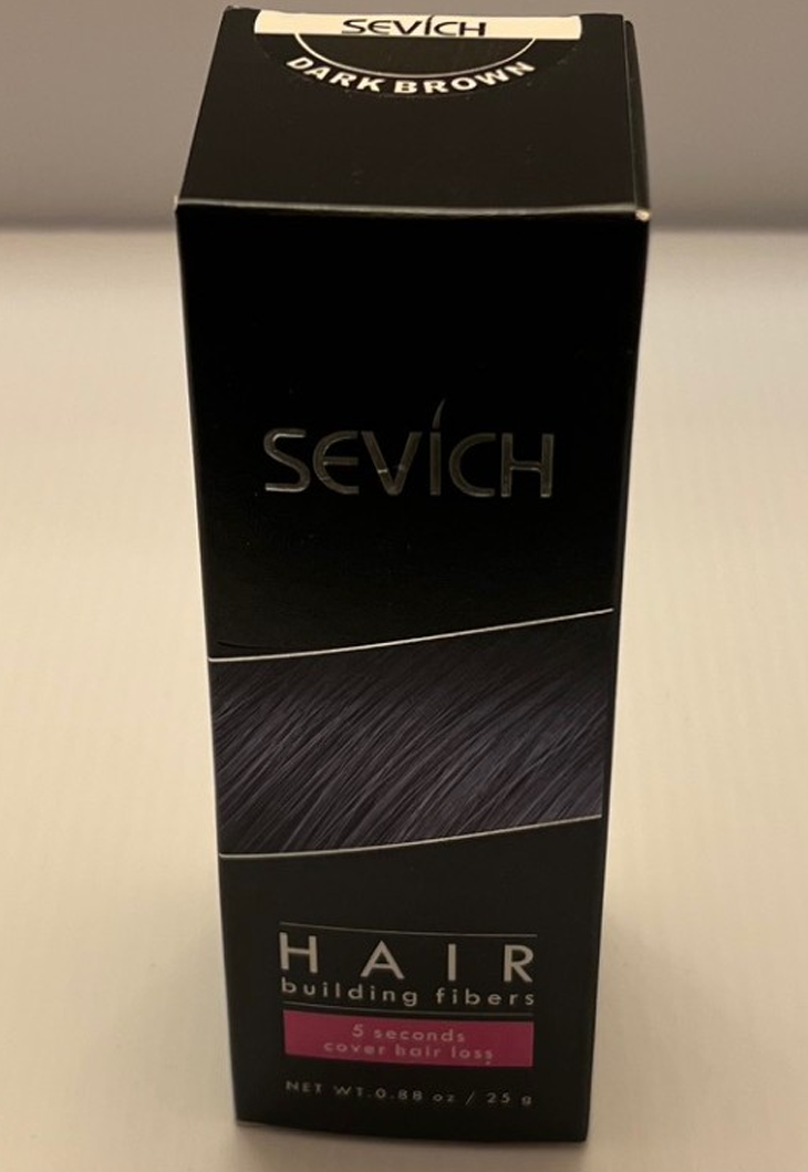 Two Sevich Keratin Hair Building/Thickening Fibers Dark Brown Powder 0.88 oz/25g