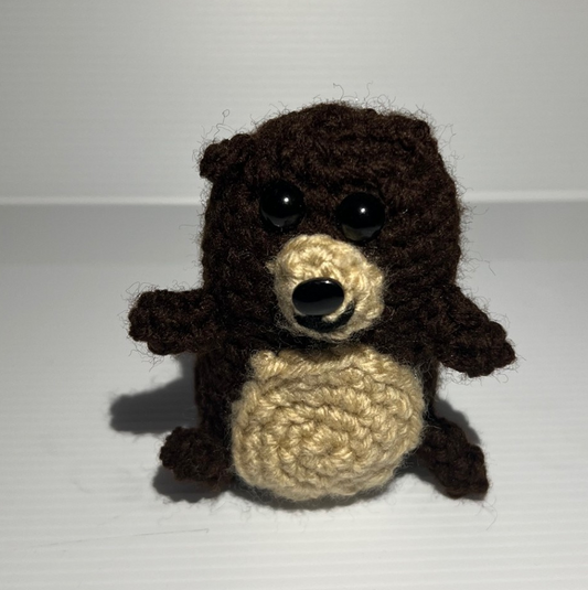 Brown Crochet Bear