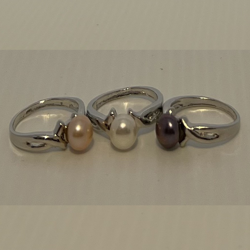 Cultured Freshwater Pearl Silver Ring