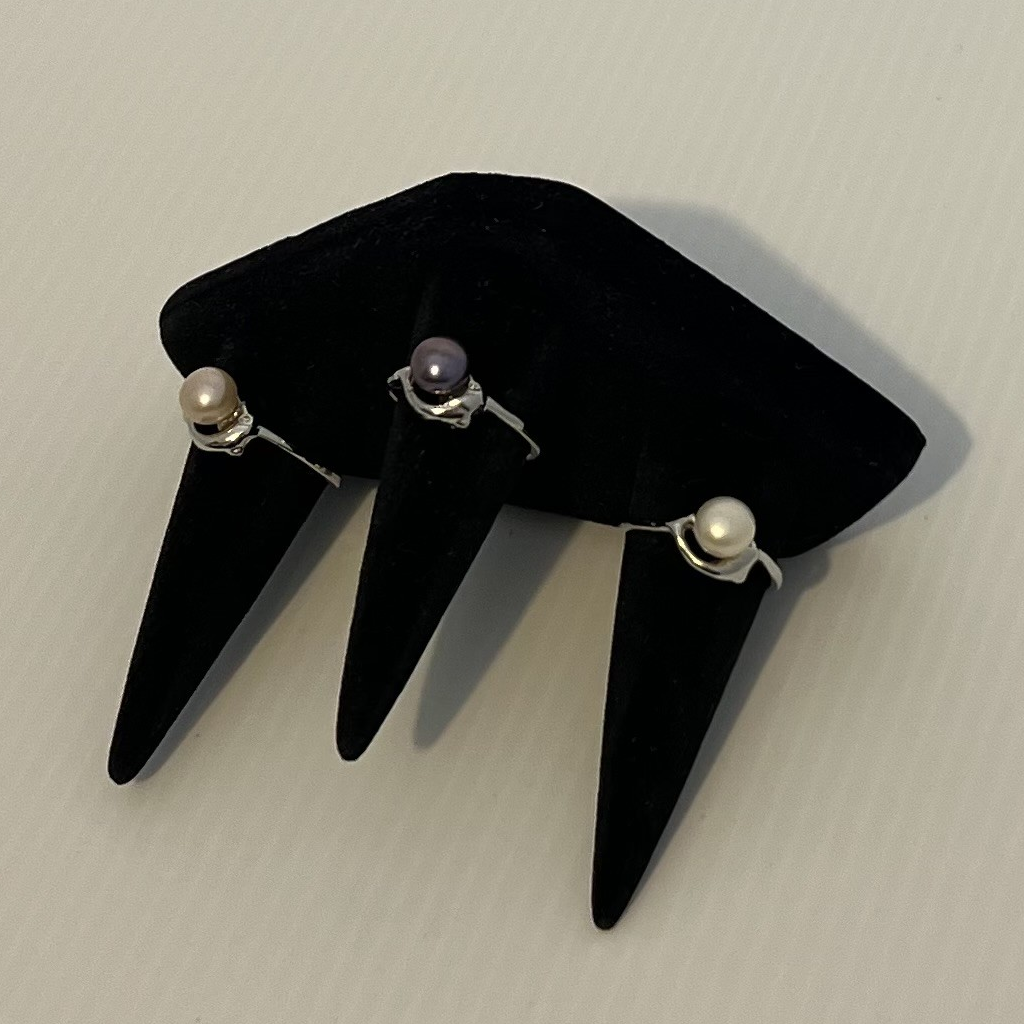 Freshwater Cultured Pearl Dolphin Silver Ring